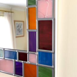 Mondrian Style Border Mirror - thumbnail 4