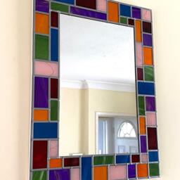 Mondrian Style Border Mirror - thumbnail 3