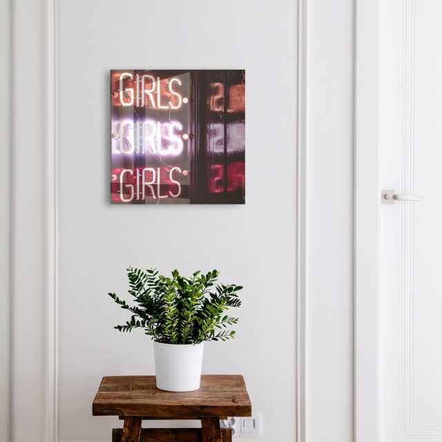 Neon Inscription Key Cabinet For Home, Purple Industrial Box, Modern Texts, Young & Dynamic - image 1