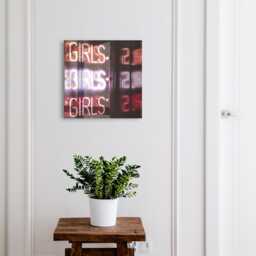 Neon Inscription Key Cabinet For Home, Purple Industrial Box, Modern Texts, Young & Dynamic - thumbnail 1