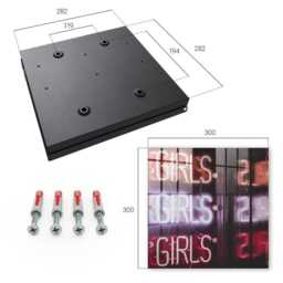 Neon Inscription Key Cabinet For Home, Purple Industrial Box, Modern Texts, Young & Dynamic - thumbnail 4