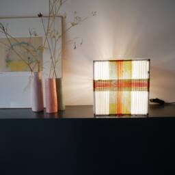 Kara Model Table Lamp - Hand-Woven Lamps Single Woven Yarn Shade Suspension - thumbnail 2