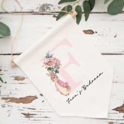 Personalised Pennant Flag, Peter Rabbit, Girls Bedroom Decor, Flopsy Bunny, Easter Gift, Wall Hanging - thumbnail 3