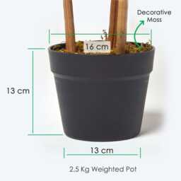 Artificial Bamboo Tree Plant With Pot - 95cm Or 155cm Realistic Faux Indoor Greenery, Oriental Zen D??cor, Uv Protected - thumbnail 3