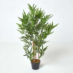 Artificial Bamboo Tree Plant With Pot - 95cm Or 155cm Realistic Faux Indoor Greenery, Oriental Zen D??cor, Uv Protected - thumbnail 1