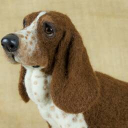 Made To Order Needle Felted Dog Custom Needle Felted Animal Sculpture - thumbnail 4