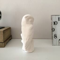 Ceramic Owl, Ready To Paint, Bisque, Unpainted Figurines, White Owl Statue, Home Decor, Gift Ideas, U-Paint, Housewarming Gift, Art - thumbnail 3