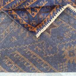 2'8x9'8 Handmade Vintage Afghan Wool Runner Rug - Traditional Floral Design, Boho Hallway Carpet, Perfect Christmas Gift - thumbnail 4