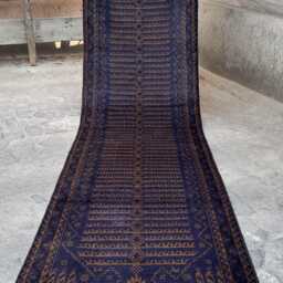 2'8x9'8 Handmade Vintage Afghan Wool Runner Rug - Traditional Floral Design, Boho Hallway Carpet, Perfect Christmas Gift - thumbnail 3