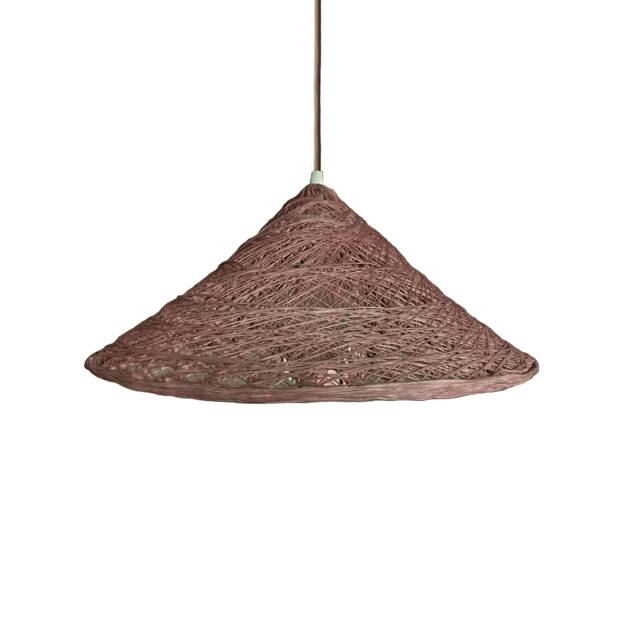 Brown Pendant Lamp Boho Style, Pendant Light Plug In, Lights, Plug in Light, Modern Lighting, - Annamite - image 1