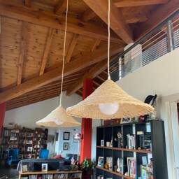 Brown Pendant Lamp Boho Style, Pendant Light Plug In, Lights, Plug in Light, Modern Lighting, - Annamite - thumbnail 2