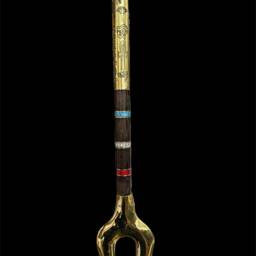 Sceptre Staff, Lotus Flower Head Was Sceptre Of God Osiris, Waz Sceptre. Ancient Egyptian Waz-Scpetre - thumbnail 4