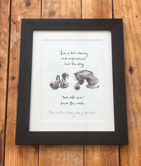 Framed Print From Always Remember - The Boy Mole Fox, Horse & The Storm By Charlie Mackesy