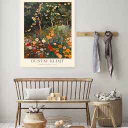 Gustav Klimt Print, Farm Garden Poster, Flowers, Floral Wall Decor, Gift Idea, Art Decor - thumbnail 2