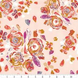 Fitted Crib Sheets-Rose Gold Floral Sheets-Baby Girl Boy Bedding-Rose Peach Nursery Bedding-Pink Baby Bedding - thumbnail 4