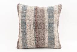 Vintage Turkish Kilim Pillow Cover 18'' Wool Cushion - thumbnail 1