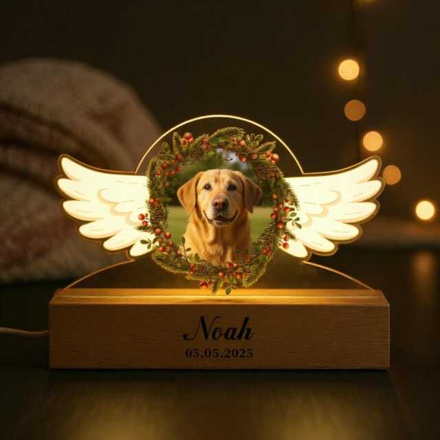 Personalized Pet Memorial Gifts, Custom Photo Night Light, Frame, Cat/Dog Loss Sign, Keepsake For Gift - image 1