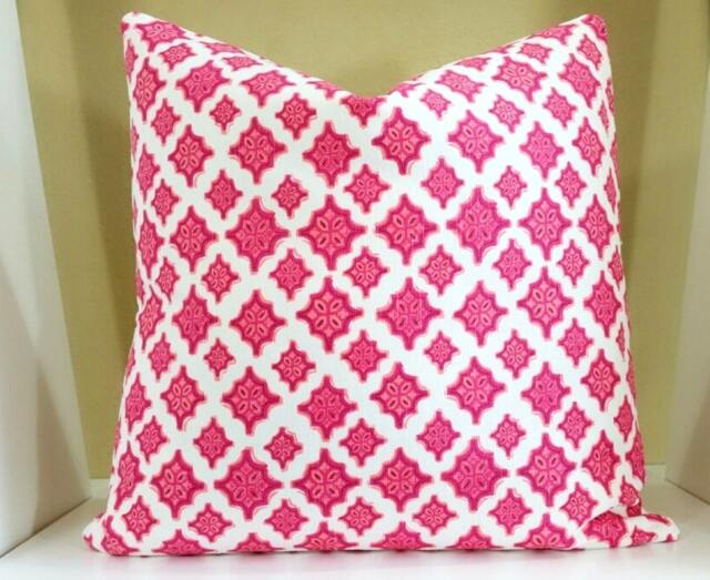 Lacefield Decorative Throw Pillow Cover - Medallions in Mulberry Pillow Cover Select Your Size Available 12x24