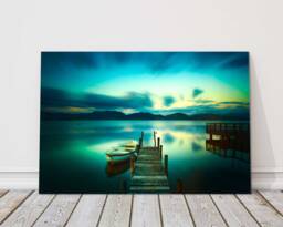 Sunset Shoreline Canvas Print Coastal Seascape Wall Art Ocean Beach Home Decor Peaceful Nature Artwork Gift - thumbnail 1