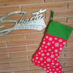 Christmas Stocking With Retro Kitty Print - thumbnail 3