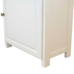 Painted Hallway Cabinet Oak Top Shoe Storage, Assembled - thumbnail 3