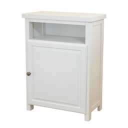Painted Hallway Cabinet Oak Top Shoe Storage, Assembled - thumbnail 4
