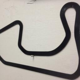 Large Metal Race Track Wall Art, Garage D??cor - 37-48 Inch - thumbnail 2