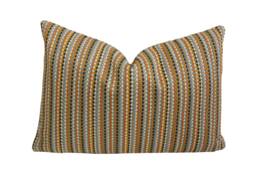 Romo - Ditton Henna Playful Striped Weave Designer Cushion Cover Handmade Throw Pillow Luxury Home Decor - thumbnail 1