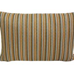 Romo - Ditton Henna Playful Striped Weave Designer Cushion Cover Handmade Throw Pillow Luxury Home Decor - thumbnail 2
