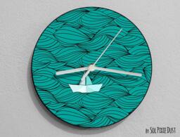 Paper Boat Wall Clock - thumbnail 1