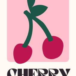 Cherry Fruit Market Print - Glossy Aesthetic Room Decor - thumbnail 3
