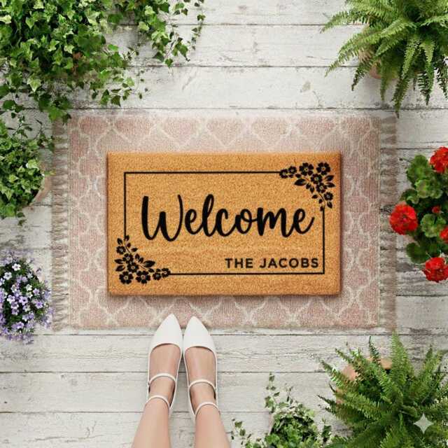 Elegant Surname Doormat - Custom Family Name - image 1