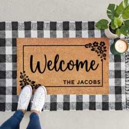 Elegant Surname Doormat - Custom Family Name - thumbnail 4