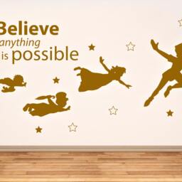 Peter Pan & Friends Flying Scene - Wall Sticker Children's Bedroom/Nursery Vinyl Decal - thumbnail 3