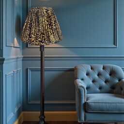 Pleated Leopard Print Tapered Drum Table Lamp Shades Ceiling Lights Pendants Floor Standard Lampshade - Animal Print Fabric Lamp Shades - thumbnail 3
