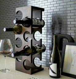 Wooden Wine Rack, Tabletop Wine Rack , Wood Rack, Holder, Rustic Lover Gift