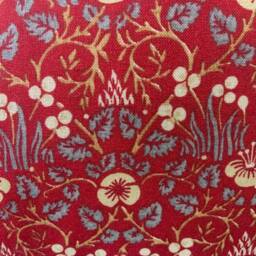 William Morris Luxury Designer Vintage Eye Bright Red Floral Cushion Cover - thumbnail 2