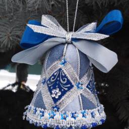 Hanging Decorations On The Christmas Tree Quilted Ornaments New Year Gifts Toy-Bell Year's Ornament Home Decor Patchwork - thumbnail 4
