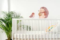 Hedgehog & Bird Wall Sticker, Woodland Nursery Decor, Animals, Cute Bedroom Art - thumbnail 1
