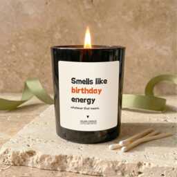 Smells Like Birthday Energy Candle, Funny Gift For Best Friend - thumbnail 3