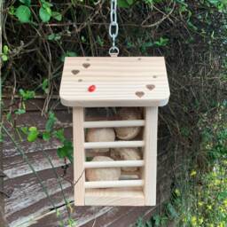 Pretty Hanging Fat Ball Feeder For Garden Birds - Can Be Personalised - thumbnail 3