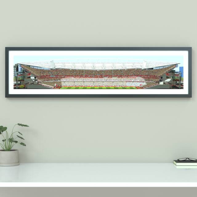 Ultra-Wide Arsenal Emirates Stadium Panoramic Print - Art Panorama Football Wall - Frame Not Included - image 1