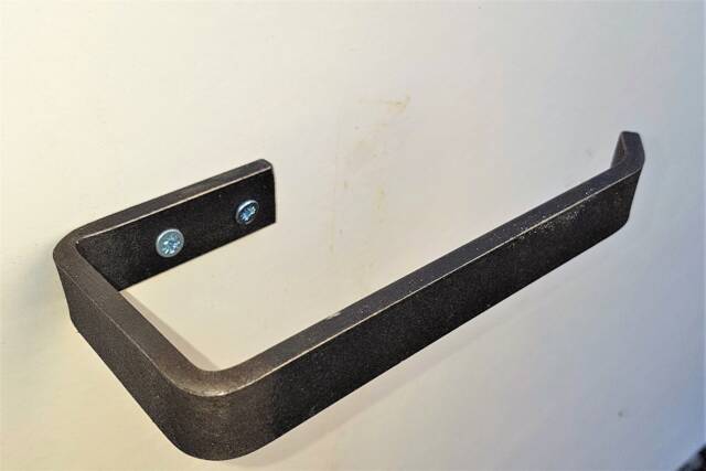 Toilet Roll Holder Industrial Style Wrought Iron - image 1