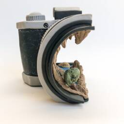 Surreal Desk Sculpture Art Handmade Camera
