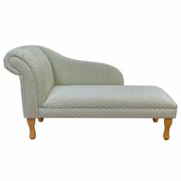 Handmade Vintage Green Trellis Chaise Longue - thumbnail 2