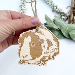Guinea Pig Lover Gift, Ornament, Decoration, Bauble, Plaque, Pig Sign, D??cor - thumbnail 3