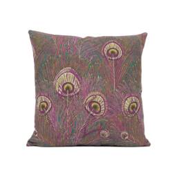 Liberty Art - Hera Anemone Stunning Peacock Feather Handmade Cushion Cover Throw Pillow Home D??cor - thumbnail 2