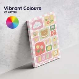 Cute Pastel Kawaii Dessert Food Collage Pattern Canvas Wall Art Print Decor Picture Ready To Hang - thumbnail 4