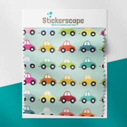 Car Roller Blind, Patterned Children's Made To Measure, Nursery Blackout Blind - thumbnail 2