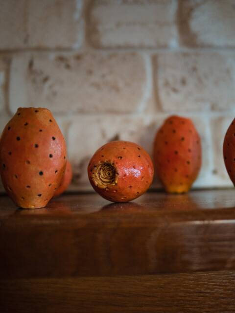 Ceramic Prickly Pear Handmade Realistic - 1 Pc Natural Size, Decoration - image 1